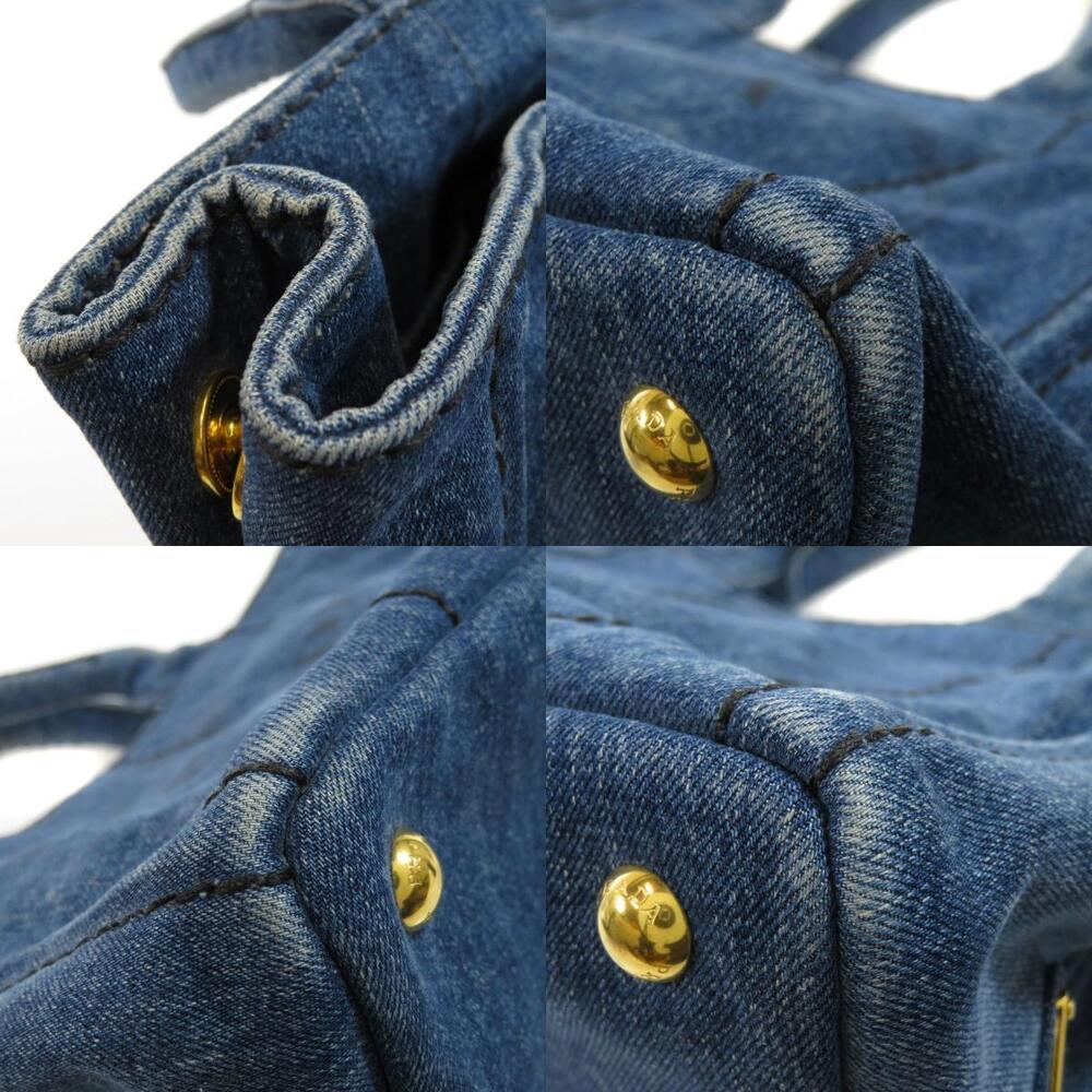 Prada Canapa Handbag Denim - Picture 9 of 11